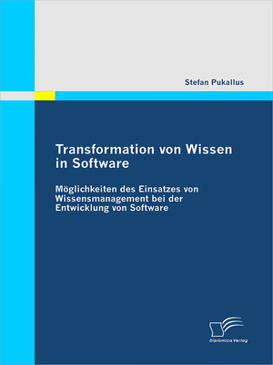 cover image of Transformation von Wissen in Software